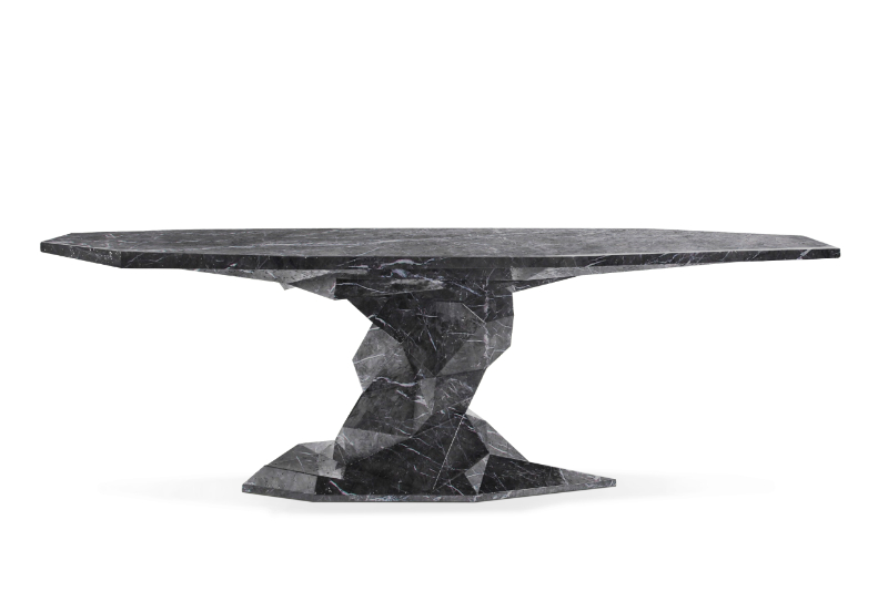 bonsai faux marble dining table by boca do lobo