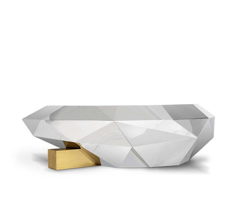 Pepe Calderin - Diamond center table with gold detail