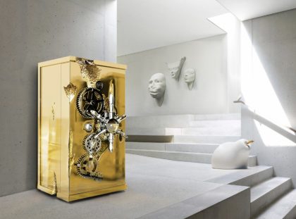 Imposing Entryway With A Luxury Safe