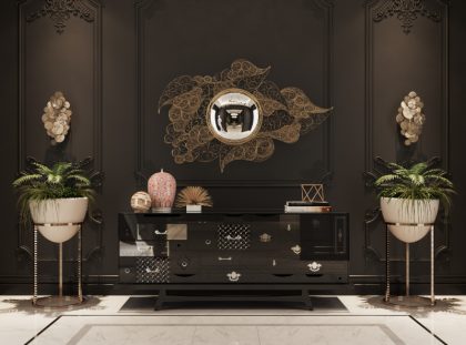 Dark and Luxury Entryway Ideas
