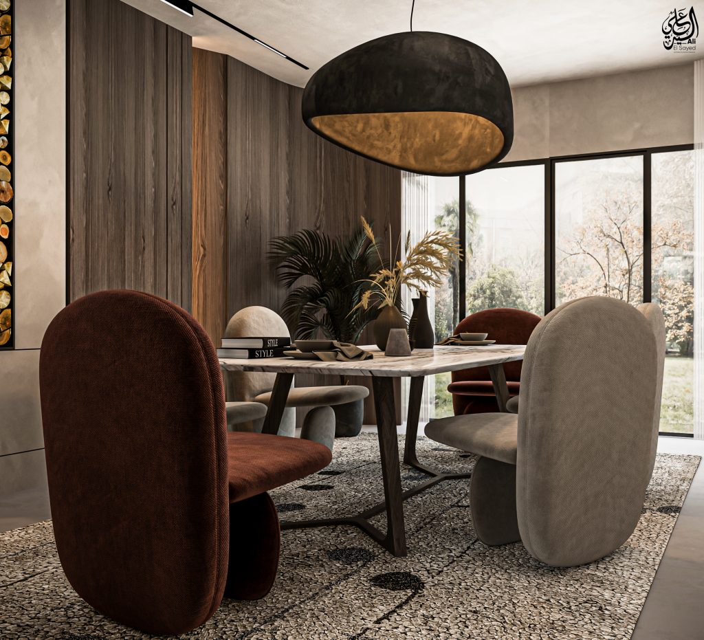 Neutral-toned Rugs For an Elegant Dining Room Decor