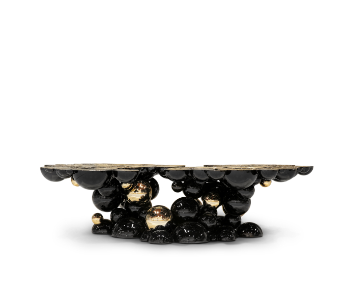 black and gold center table