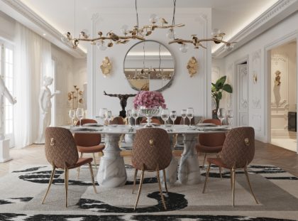 PIETRA DINING TABLE, AN ELEGANT AND LUXURY DINING TABLE