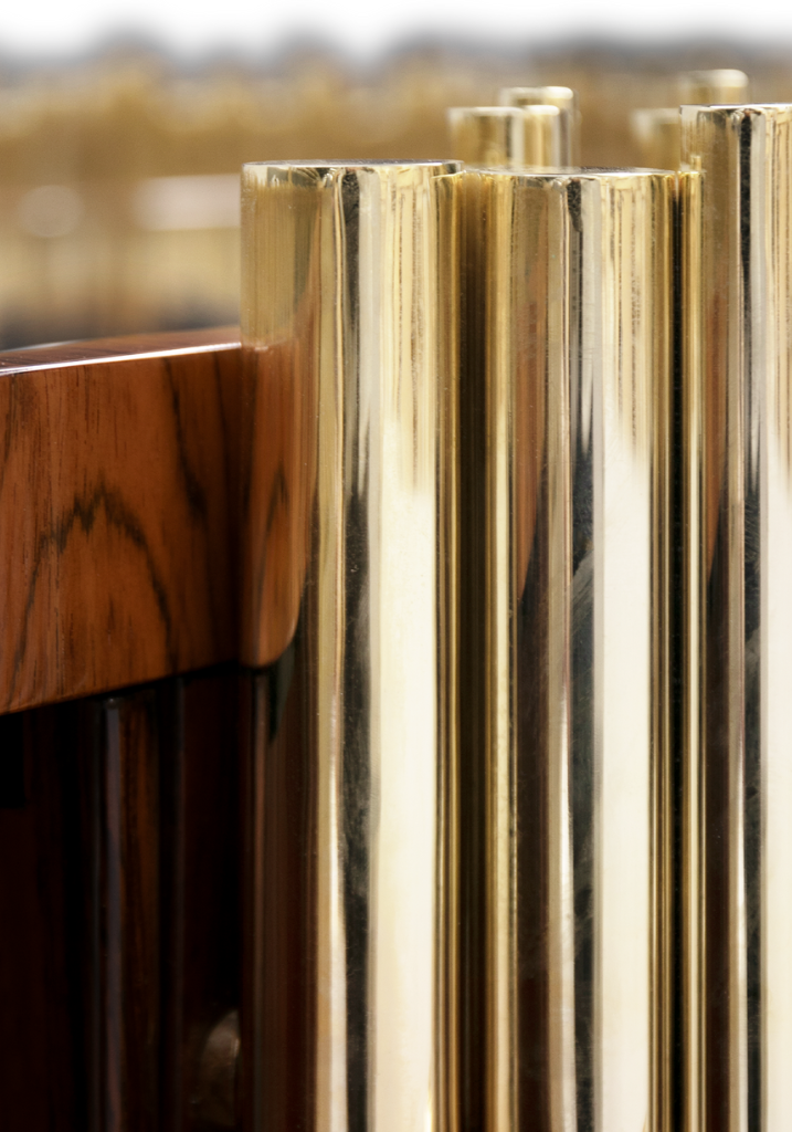 gold sideboards details