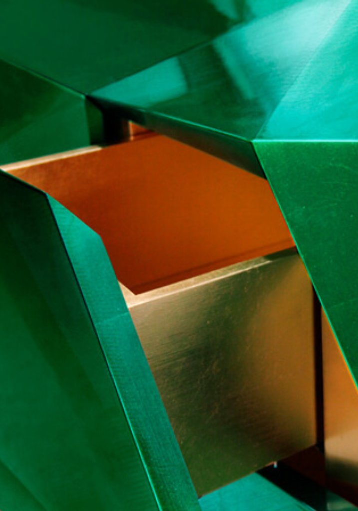 green sideboards details