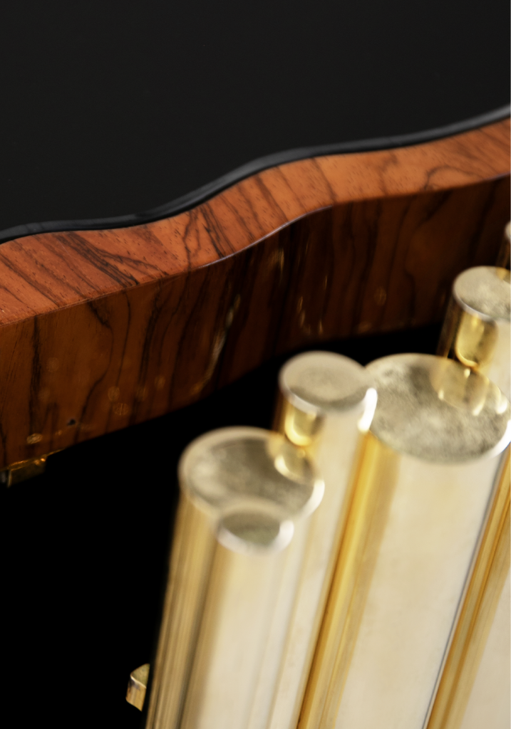 gold sideboards details