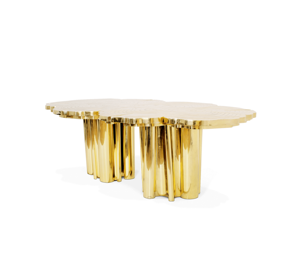 gold dining table