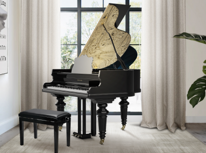 Filigree Grand Piano: Luxury Combined with Ancient Techniques