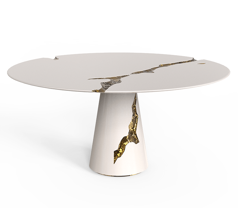 lapiaz white dining table